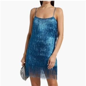 Rachel Zoe Ocean Blue Flapper Dress